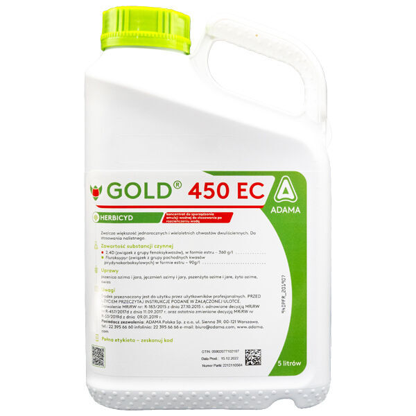 new Adama Gold 450 Ec 5l herbicide